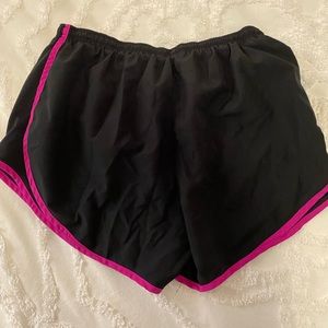 Womens Nike Shorts, Dri Fit. Pink and Black Size L